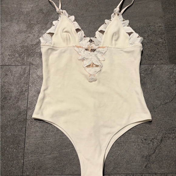 Fleur du Mal Tops - Fleur du Mal Lily Embroidered Bodysuit